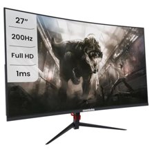 Monitor Gamer Concórdia 27" Curvo 200Hz Full HD 1ms FreeSync Premium