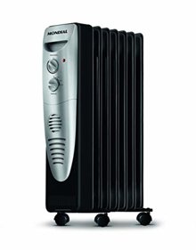 Aquecedor a Óleo, Mondial, Preto/Prata, 1500W, 110V - A-06