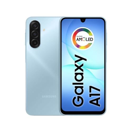 Celular Samsung Galaxy A17, 256GB, 8GB, 50MP Tela 6.7", IP54 - Azul