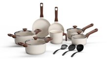 Mimo Style, Conjunto de Panelas 10 Peças Pratic Cook Marmol