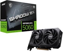Placa de Video MSI RTX 5060 Shadow 2X OC, 8GB, GDDR7-912-V537-037